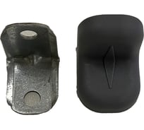 Крепежный стальной уголок Локри 20x20 мм, серый, 4 шт. 13/100