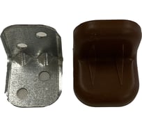 Крепежный уголок Локри 25x25 мм, орех, 4 шт. 5/200