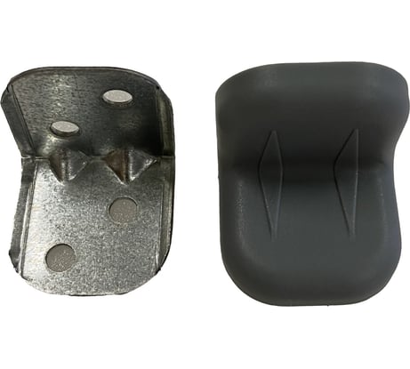 Крепежный уголок Локри 25x25 мм, серый, 4 шт. 2/200