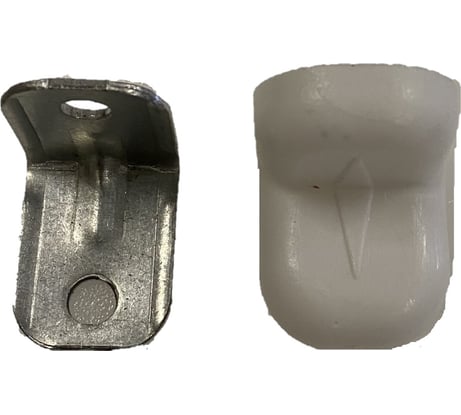 Крепежный стальной уголок Локри 20x20 мм, белый, 4 шт. 1/100