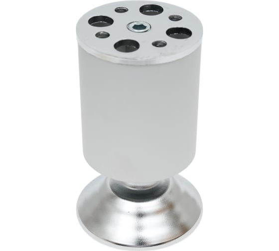 Круглая ножка Локри 50x100 мм, хром матовый N0020-100
