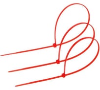 Нейлоновый хомут для стяжки TUNDRA krep, 3.6x300 мм, цвет красный, в упаковке 100 шт. 2393900