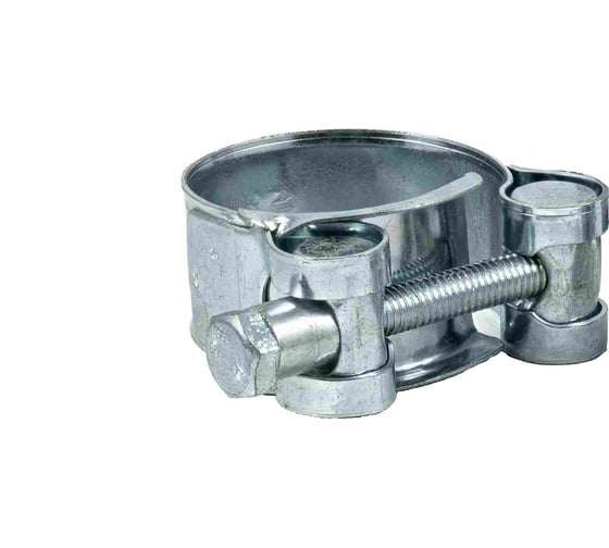Хомут силовой одноболтовый Novocraft 113x121 мм, цинк, уп. 4 шт. RZN113121004