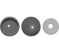 Универсальная заглушка КРЕП-КОМП темно-серая 500 шт. зу тем.серый