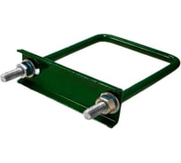 Хомут оцинкованный для столба 40x40 ППК RAL6005 (зеленый) ООО "Ювента" комплект 3 шт ЮВ-00528
