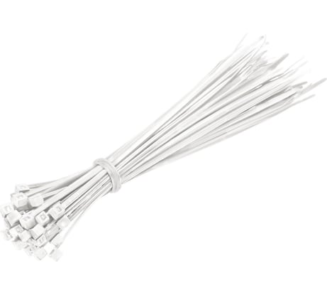 Хомут-стяжка MasterProf 2,5х100, белый, 25шт. ЭТ.010111