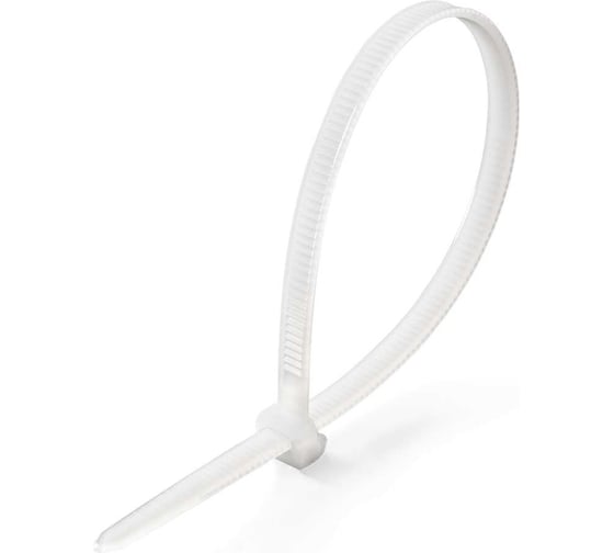 Стяжка нейлоновая Fortisflex КСС «OutLock» 4x250 (бел) (100шт) () 108201