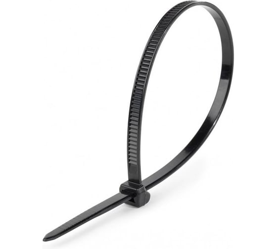 Стяжка нейлоновая Fortisflex КСС «OutLock» 4x300 (черн) (100шт) () 108205
