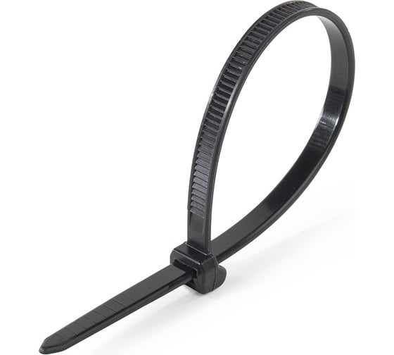 Стяжка нейлоновая Fortisflex КСС «OutLock» 4x200 (черн) (100шт) () 108203