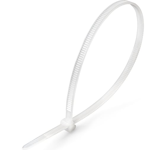 Стяжка нейлоновая Fortisflex КСС «OutLock» 4x300 (бел) (100шт) () 108202
