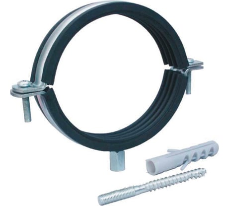 Сантехнический хомут РемоКолор шпилька + дюбель, 2, диаметр 60-64 мм 47-5-050
