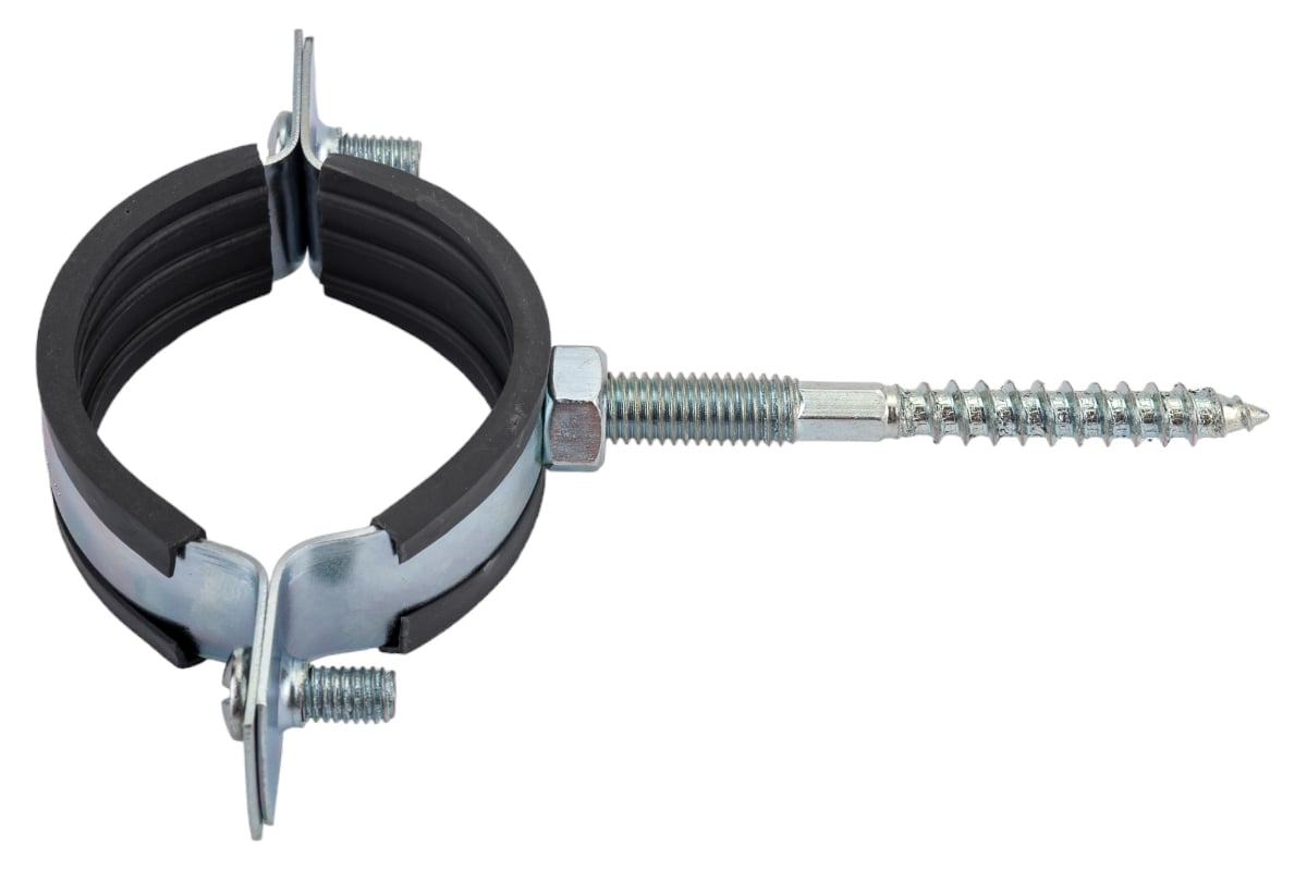 Сантехнический хомут РемоКолор шпилька + дюбель, 1 1/2, диаметр 48-52 мм  47-5-048