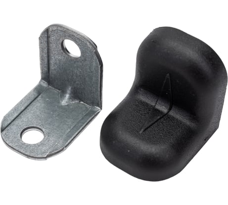 Мебельный уголок с декоративной накладкой Левша 20x20 4 шт. черный У8-5129.Ч