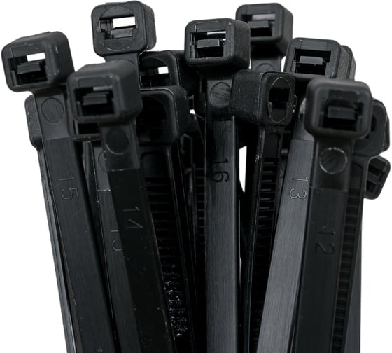 Нейлоновые стяжки Промрукав 3,6x150, черные, 100 шт. PR08.3067