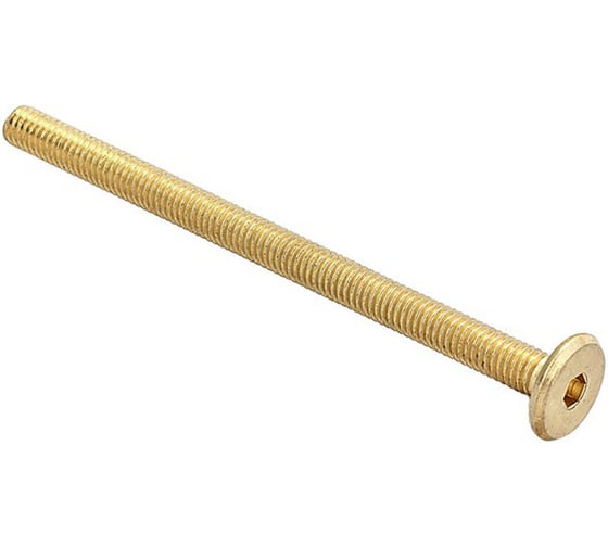 Винт мебельный плоский ELEMENT М6x 40мм (латунирован. 400 шт) 552620