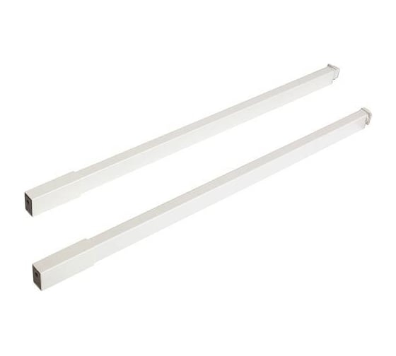 Комплект прямоугольных рейлингов MAKMART Некст/Next L=400, отделка белая M-NXT.KRS.400.1.WH