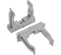 Серая крепеж-клипса для труб REXANT d 40 мм, 30 шт. 28-0140-2