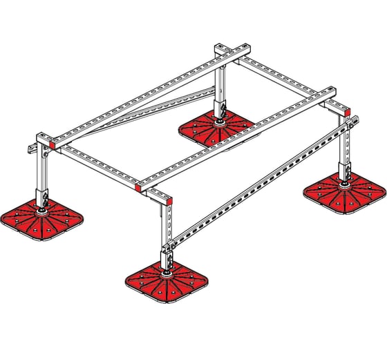 Опорная конструкция для установки оборудования Система КМ TECHNORAPTOR FOOT 1000x1500 TR0003 KM-TR-F-SSEI-1000-1500 1