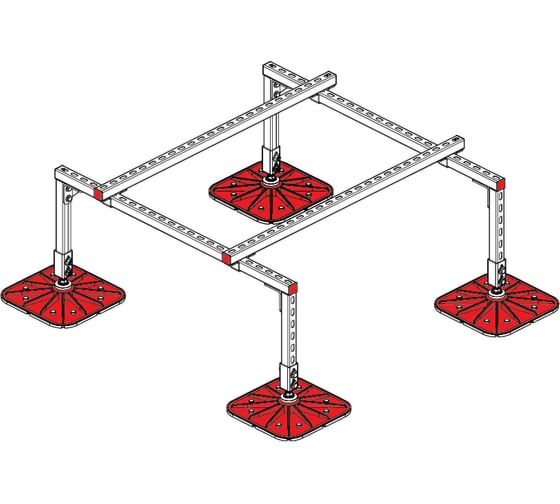 Опорная конструкция для установки оборудования Система КМ TECHNORAPTOR FOOT 1200x1200 TR0010 KM-TR-F-SSEI-1200-1200 1