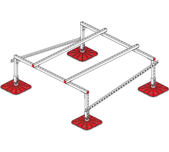 Опорная конструкция для установки оборудования Система КМ TECHNORAPTOR FOOT 1500x1500 тип 1 TR0025 KM-TR-F-SSEI-1500-1500-1 1