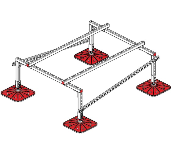 Опорная конструкция для установки оборудования Система КМ TECHNORAPTOR FOOT 1200x1500 TR0011 KM-TR-F-SSEI-1200-1500 1