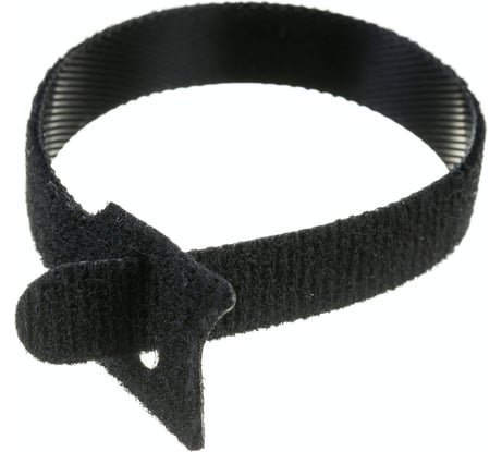 Многоразовая стяжка-липучка DORI 200x12 мм черная 10 шт 42242