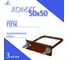 Хомут оцинкованный для столба ООО "Ювента" 50*50 ППК RAL 8017 (коричневый) комплект 3шт ЮВ-00533" 3