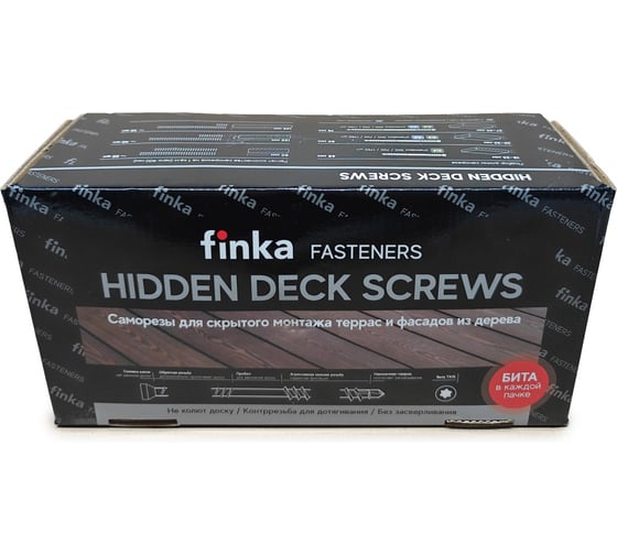 Саморезы Finka Hidden Deck Screws C4 75 mm (1750 шт) 751750C4HS 1