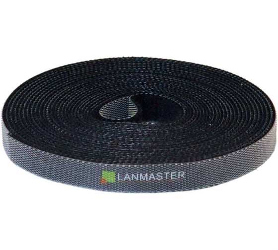 Хомут-липучка LANMASTER шириной 10 мм, 5 м, синий, LAN-VCS5M-BL