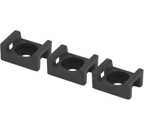 Монтажная площадка с отверстием под хомуты TDM ELECTRIC черная, 23х16, 100 шт. SQ0516-0204