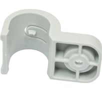 Пластиковая односторонняя крепеж-скоба для прямого монтажа Промрукав атмосферостойкая, серая, в п/э. PR13.0398