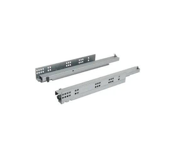 Комплект скрытых направляющих MAKMART Soft_Push, L=400мм, полного выдвижения c замками MCS.FUL6.400.S
