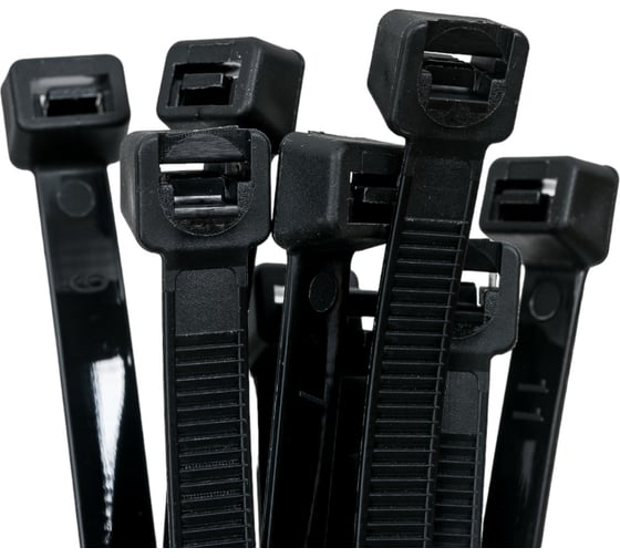 Нейлоновый хомут General Lighting Systems GNC-90-500-B 9x500 мм, черный, с напылением, 100 шт. 475343