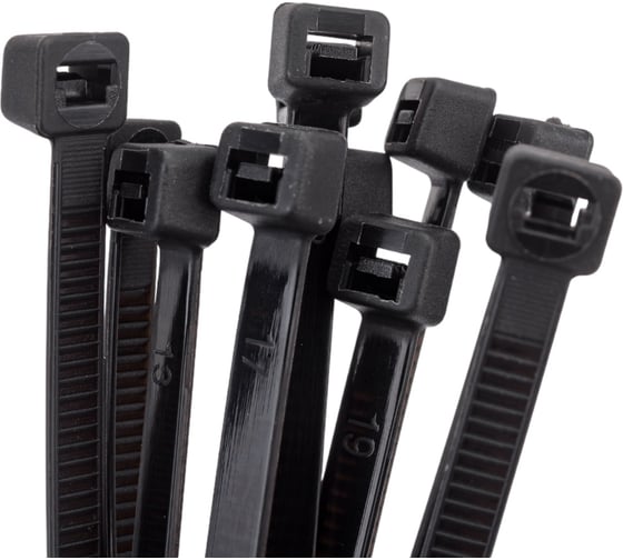 Нейлоновый хомут General Lighting Systems GNC-48-150-B 4.8x150 мм, черный, с напылением, 100 шт. 475333