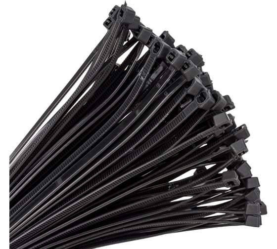 Нейлоновый хомут General Lighting Systems GNC-48-500-B 4.8x500 мм, черный, с напылением, 100 шт. 475339