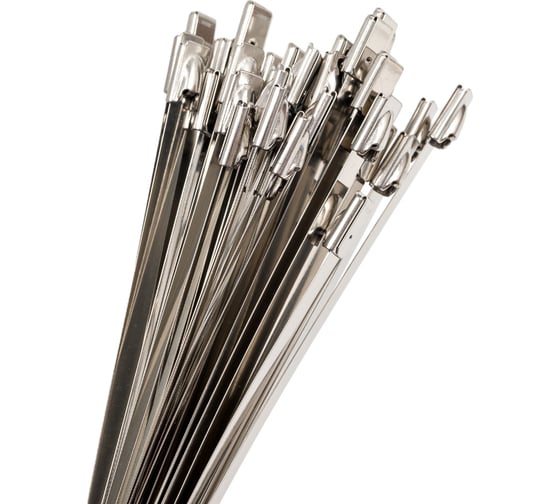 Стальной хомут General Lighting Systems GNC-46-200-S 4.6x200 мм, сталь 304 с напылением, 50 шт. 475367 1