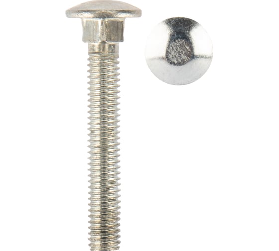 Мебельный болт KRANZ DIN 603, 6x30, 10 шт. 1301-0630-4
