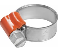 Червячный усиленный хомут Airline 12-22/9,7 мм, W1 цинк, 1 шт. AHC-S-05