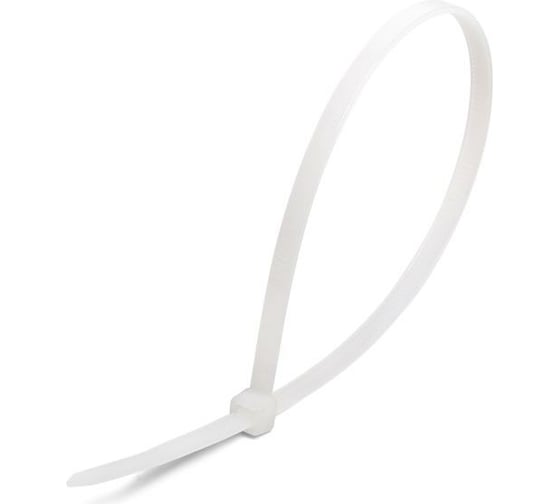 Кабельные стяжки FORTISFLEX КСС NORD 4х370, белые, 100 шт. 82886