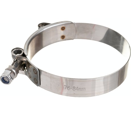 Усиленный хомут TITAN LOCK 76-84 мм, нержав. сталь AISI 304, лента+болт AISI 304 TL76-84RCSS