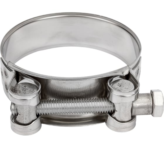 Усиленный хомут TITAN LOCK 63-71 мм, нержав. сталь AISI 304, лента+болт TL63-71RCSS