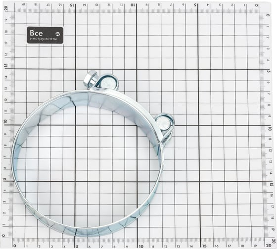 Усиленный хомут TITAN LOCK 104-112 мм, оцинк. железо TL104-112RC