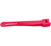 Стяжка-липучка NIKOMAX с мягкой пряжкой, 150x12 мм, красная, 10 шт. NMC-CTV150-12-SB-RD-10