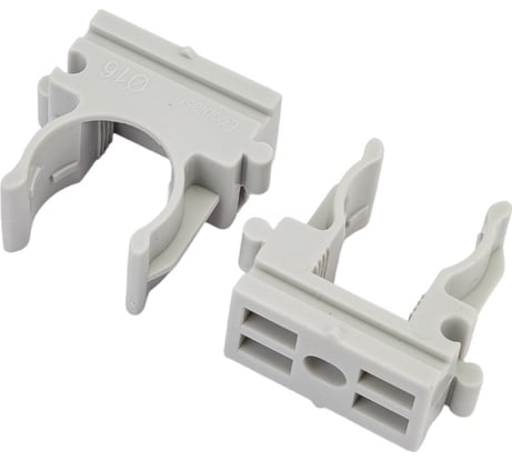 Держатель-клипса для труб Экопласт CFQ16, D16 мм, для монтажного пистолета, 10 шт. 41516-10