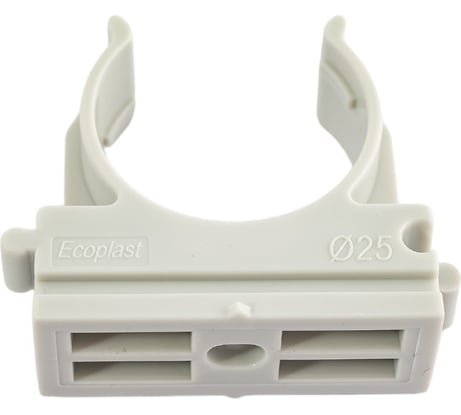 Держатель-клипса для труб Экопласт CFQ25, D25 мм, для монтажного пистолета, 10 шт. 41525-10
