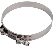 Усиленный хомут TITAN LOCK (121-129 мм), нержавеющая сталь (лента+болт) AISI 304, TL121-129RCSS
