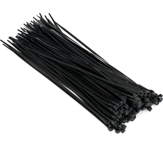 Нейлоновый хомут для стяжки On 2,5x200 мм, черный, 100 шт. 18-04-520