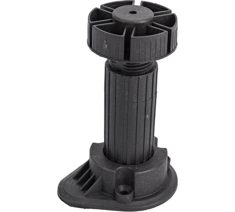 Мебельная опора с клипсой Левша регулируемая, 100 мм, 4 шт., черный У8-8629