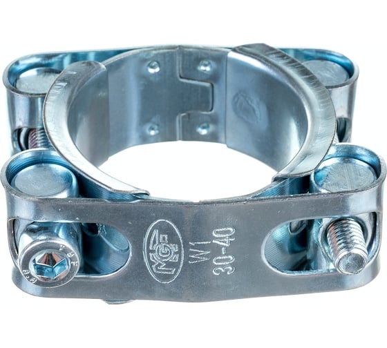 Силовой двухболтовый шарнирный хомут MGF 030-40/20 W1 1-22-20-1-30-40 1