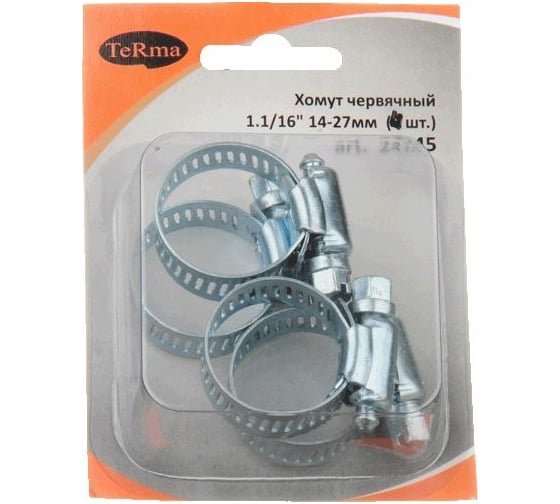 Хомут Terma 1 1/4" 18-32 мм, в блистере, 2 шт. 24146 19025
